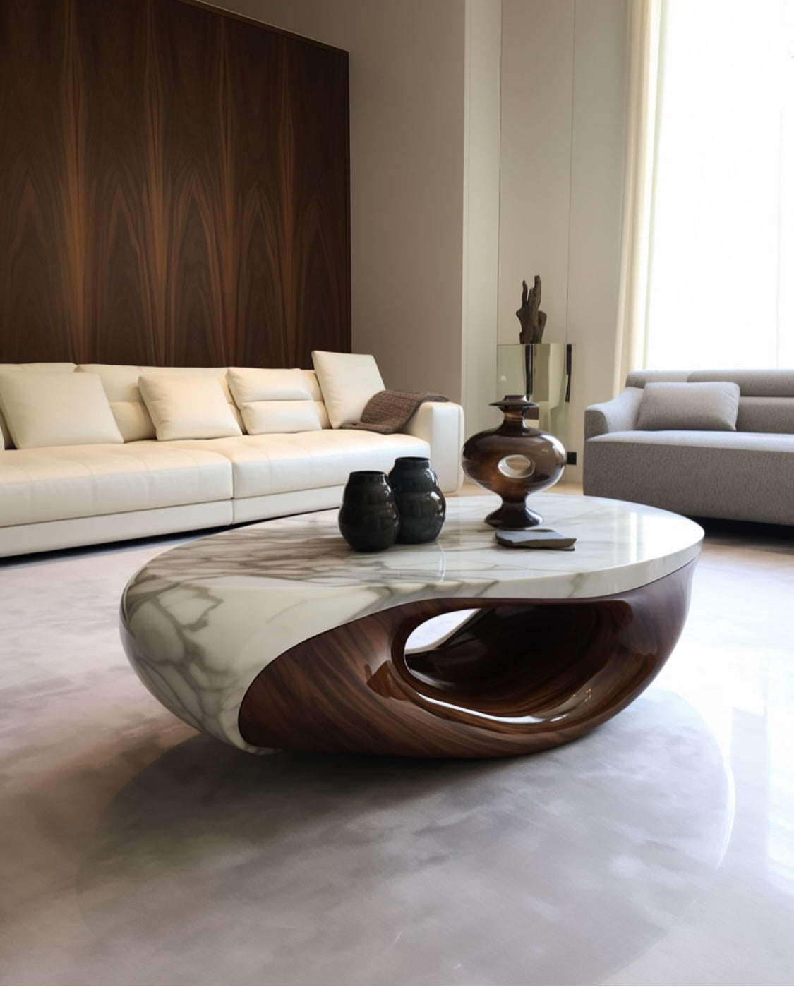 Marble coffee table