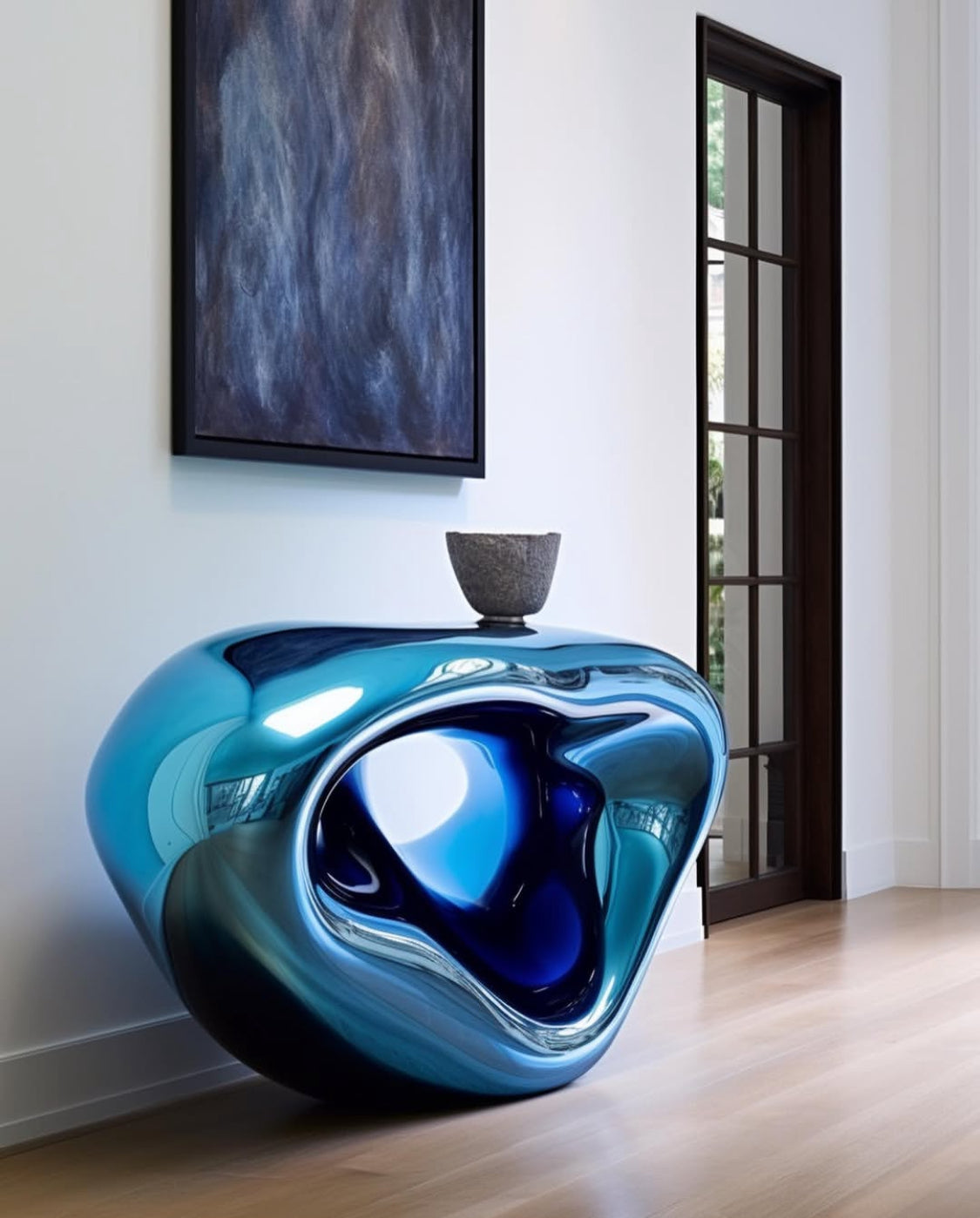 Blue table