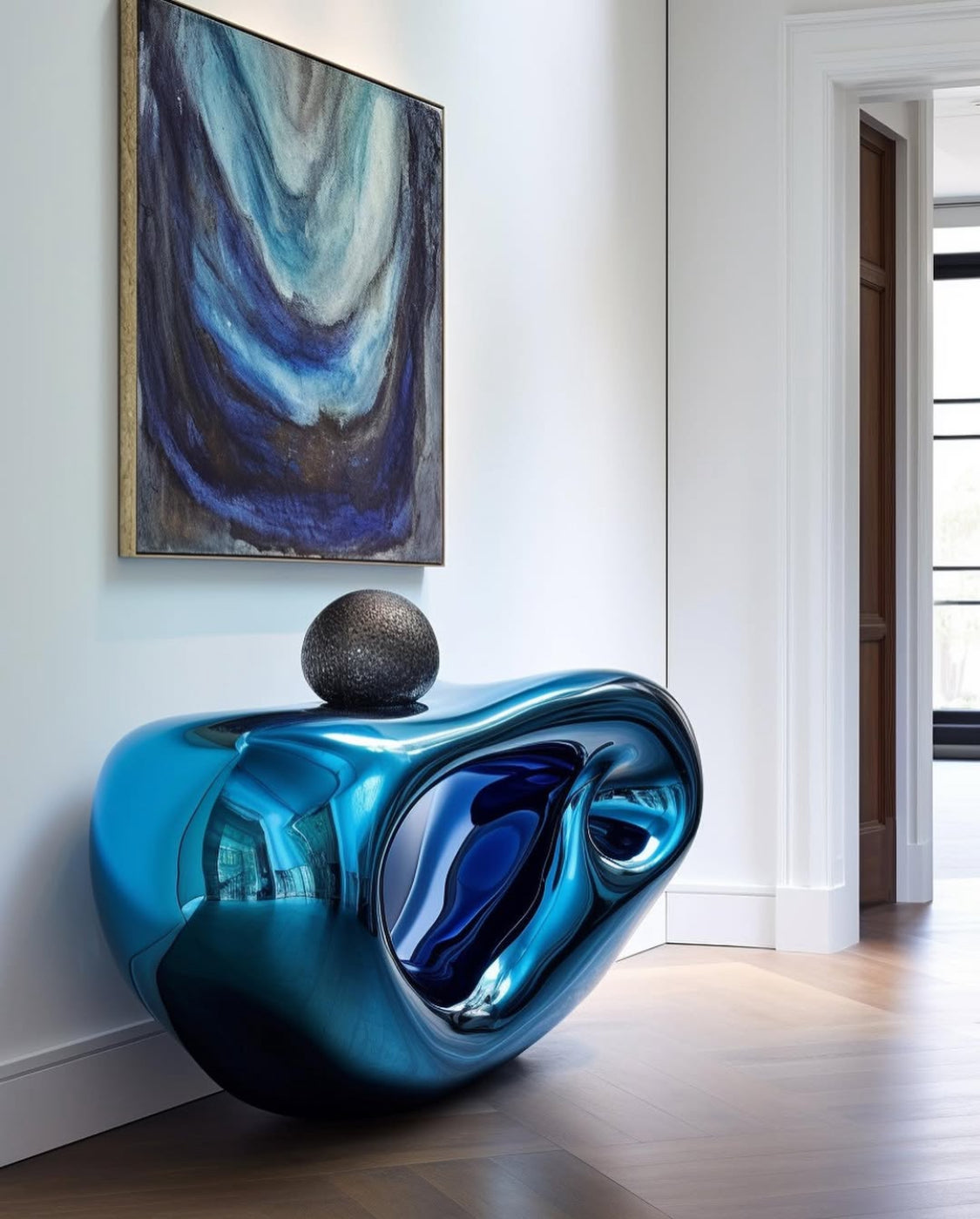 Blue table