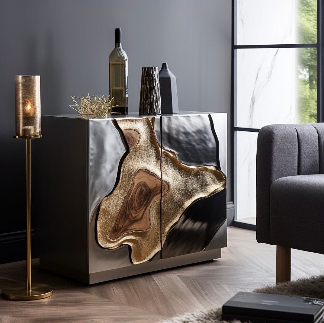 Rock side cabinet