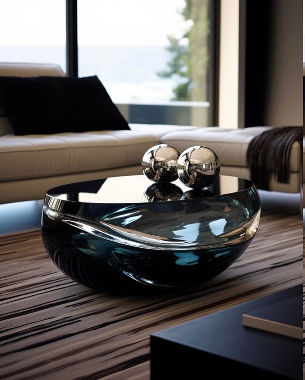 Crystal coffee table