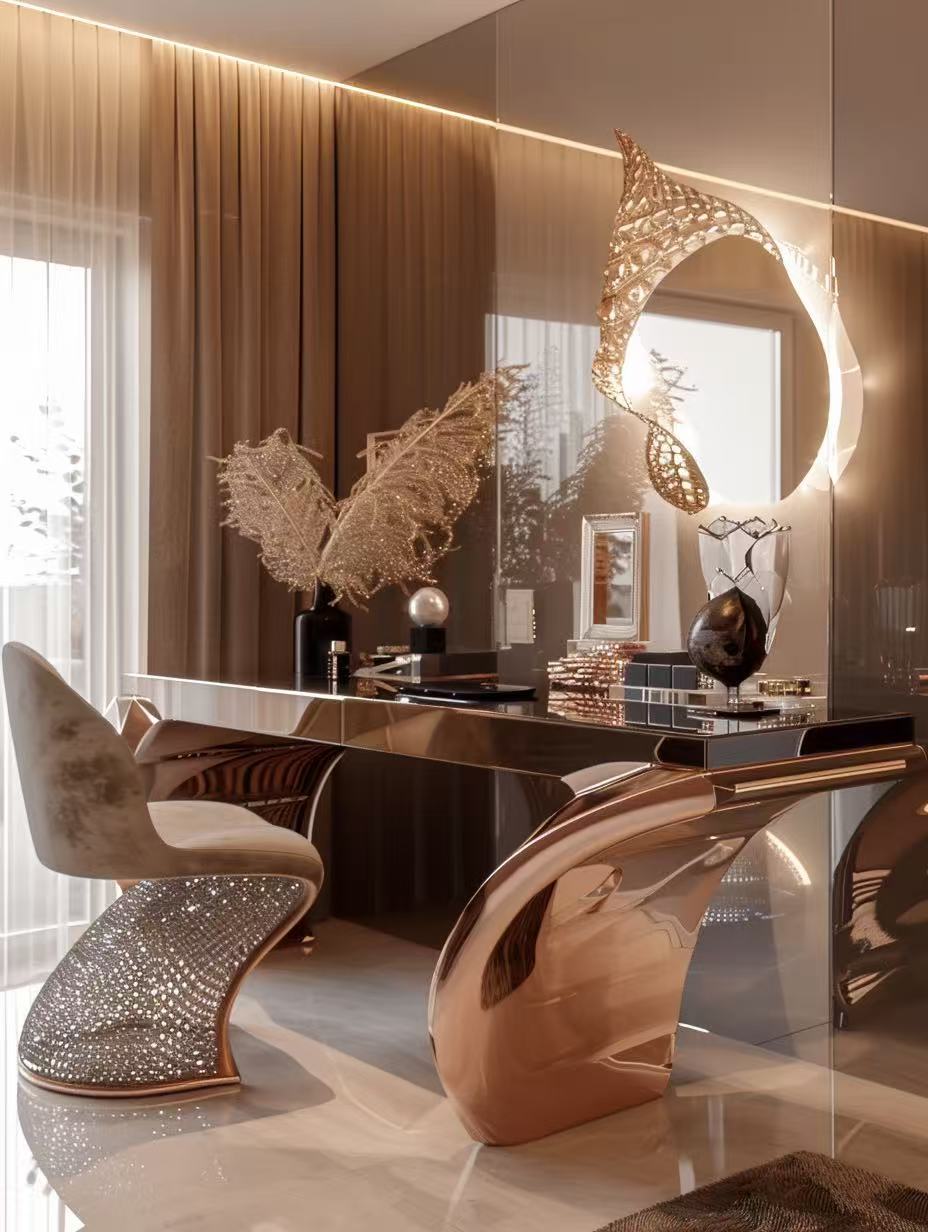 A luxury resin dresser