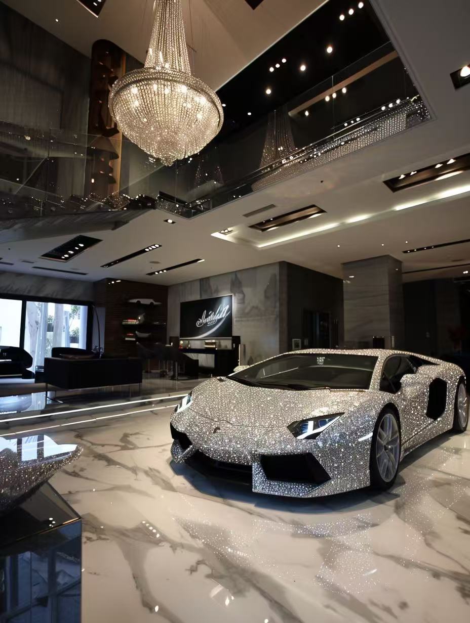 F1 Silver Crystal Decor