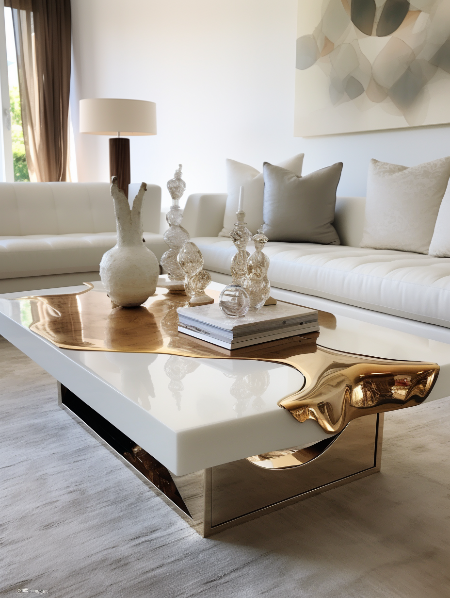 White coffee table