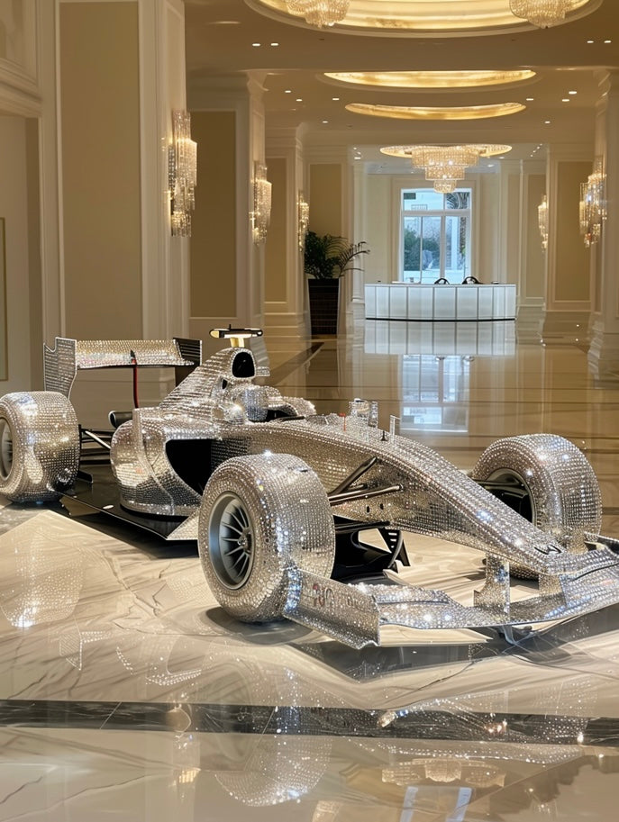 F1 Silver Crystal Decor 2