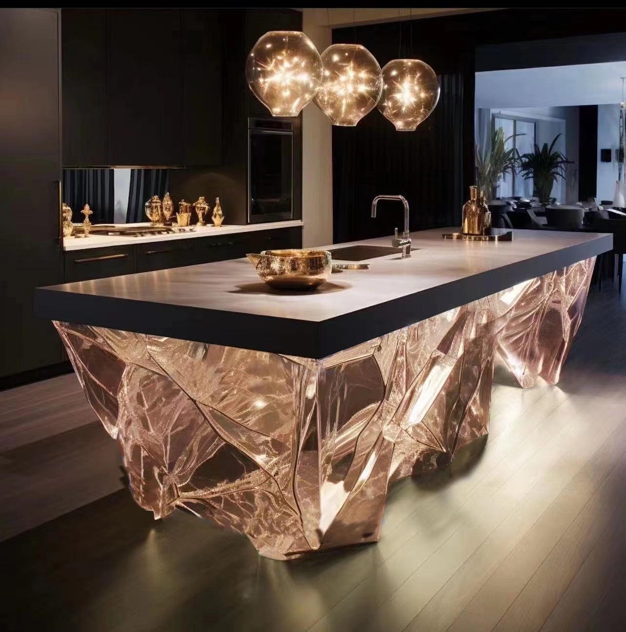 Crystal clean table
