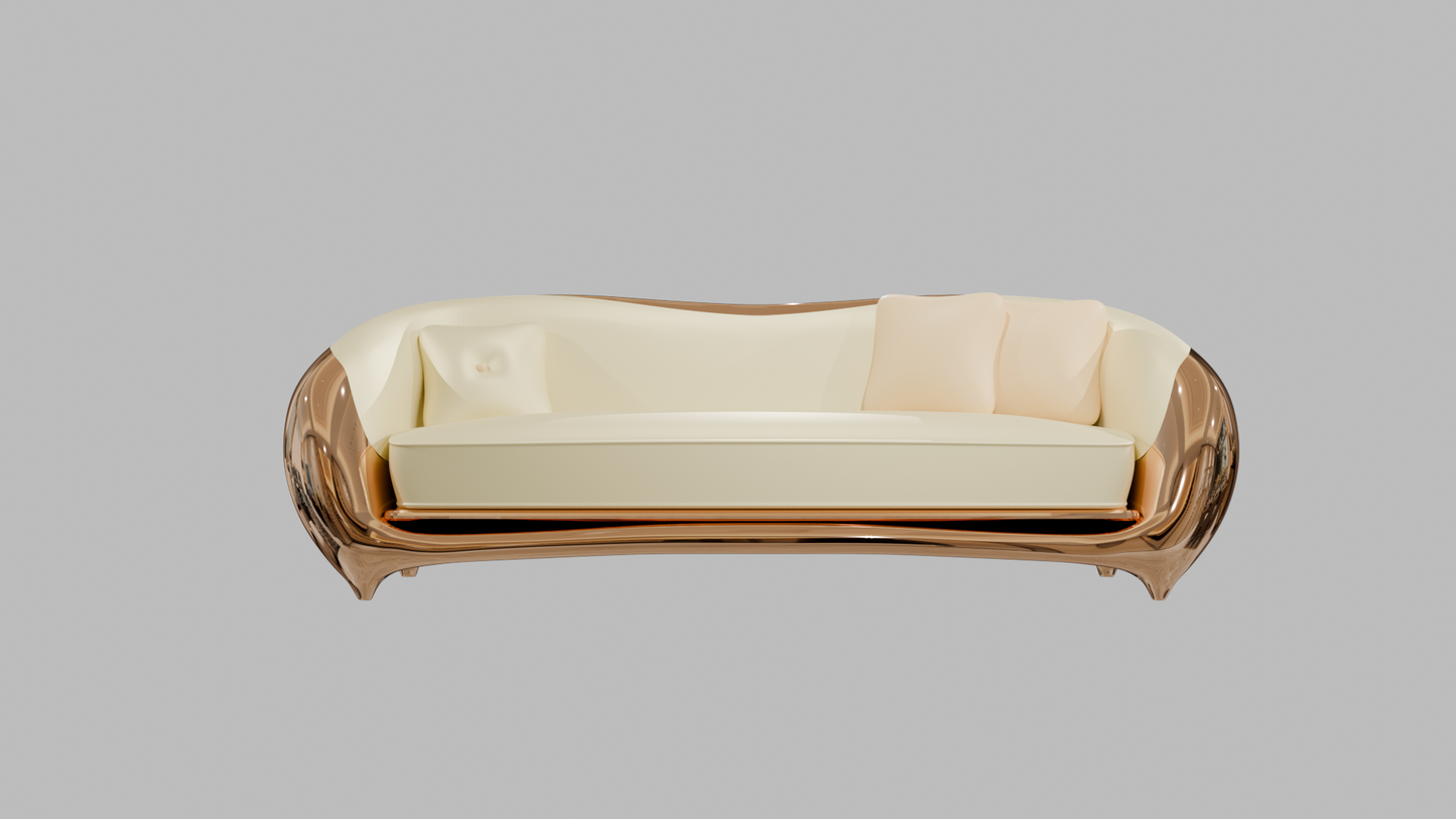 Luxury gold sofa