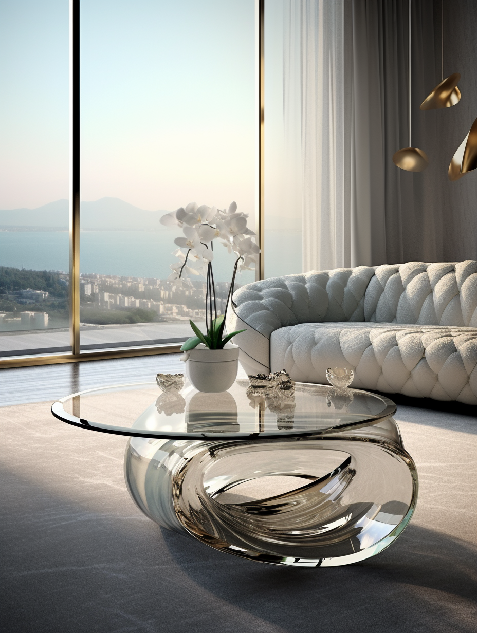 Roll coffee table
