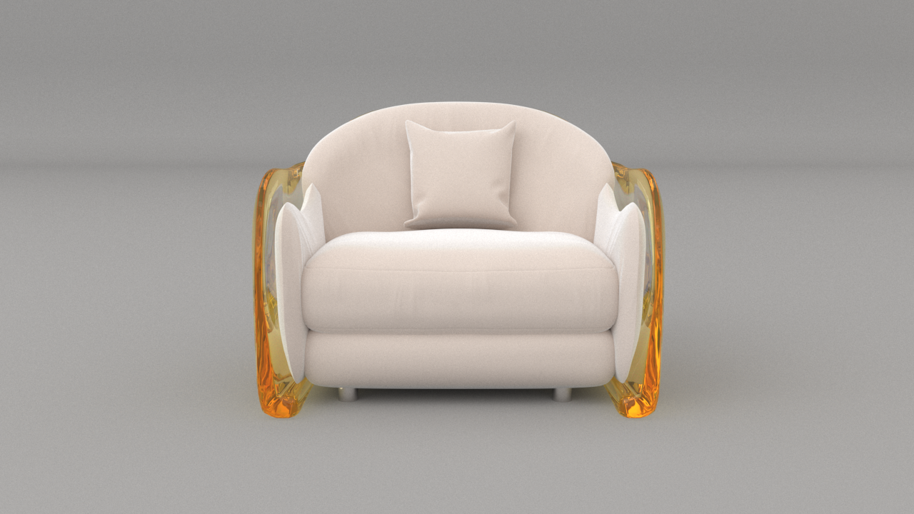 A big single seat sofa