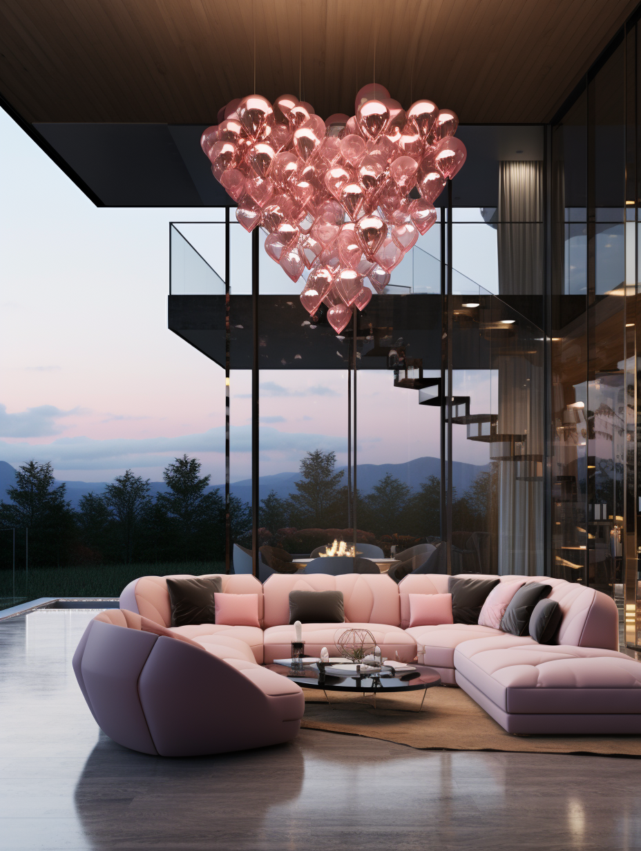 Crystal chandelier heart 2