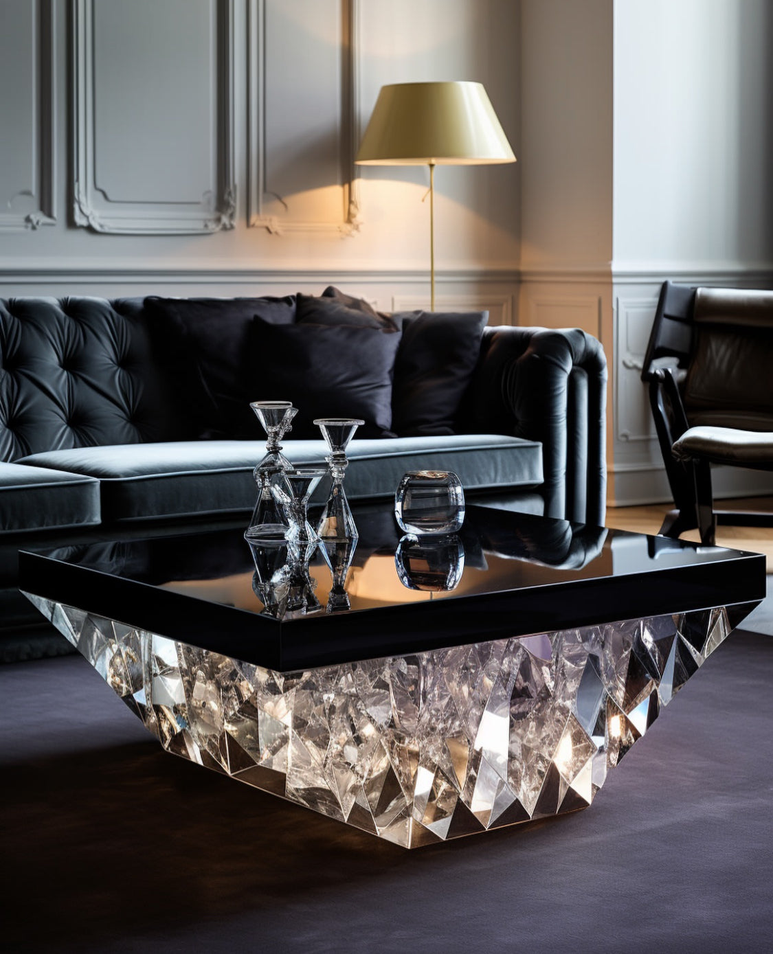 Gorgeous crystal table