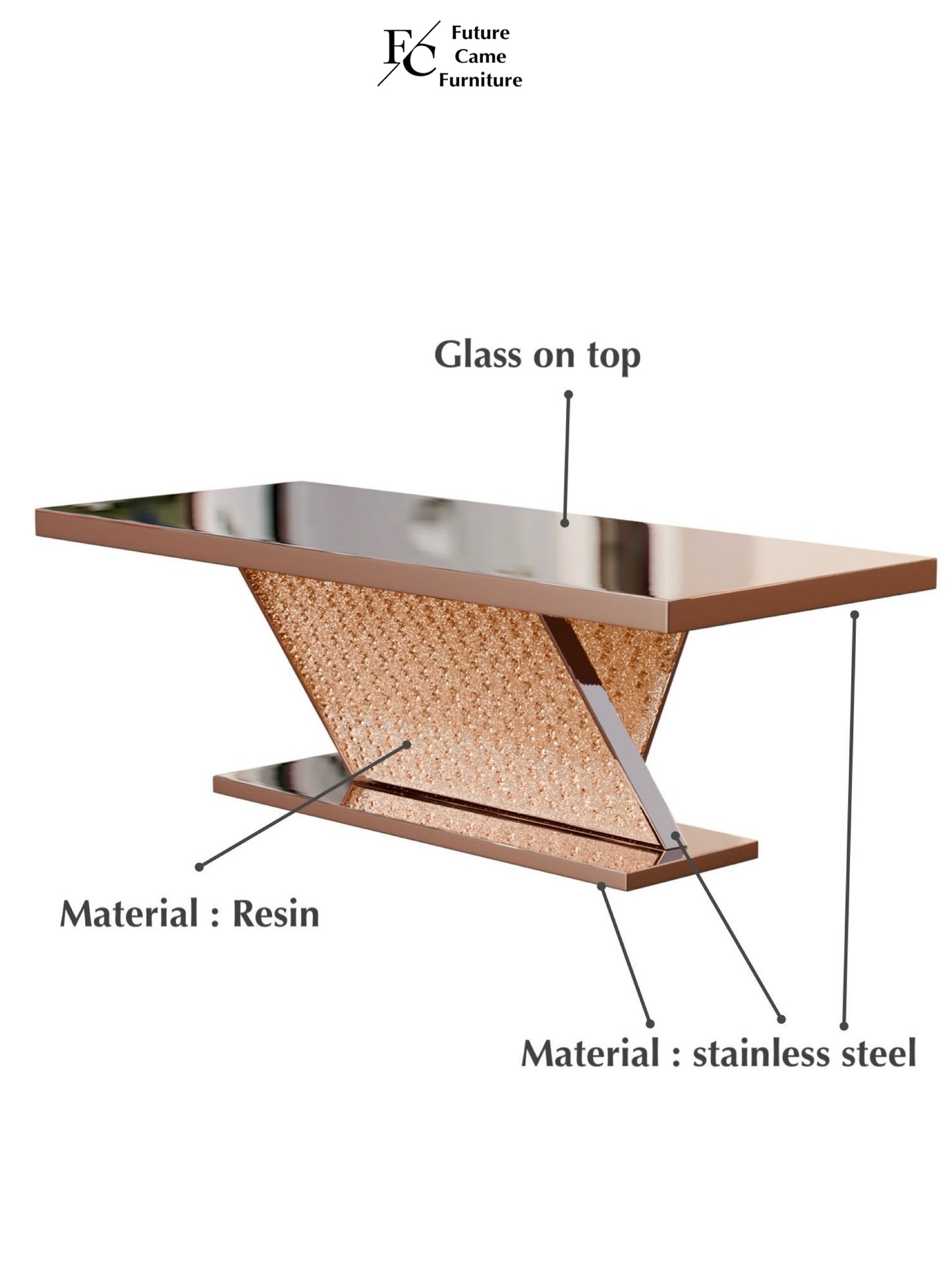Diamond  dining table 4
