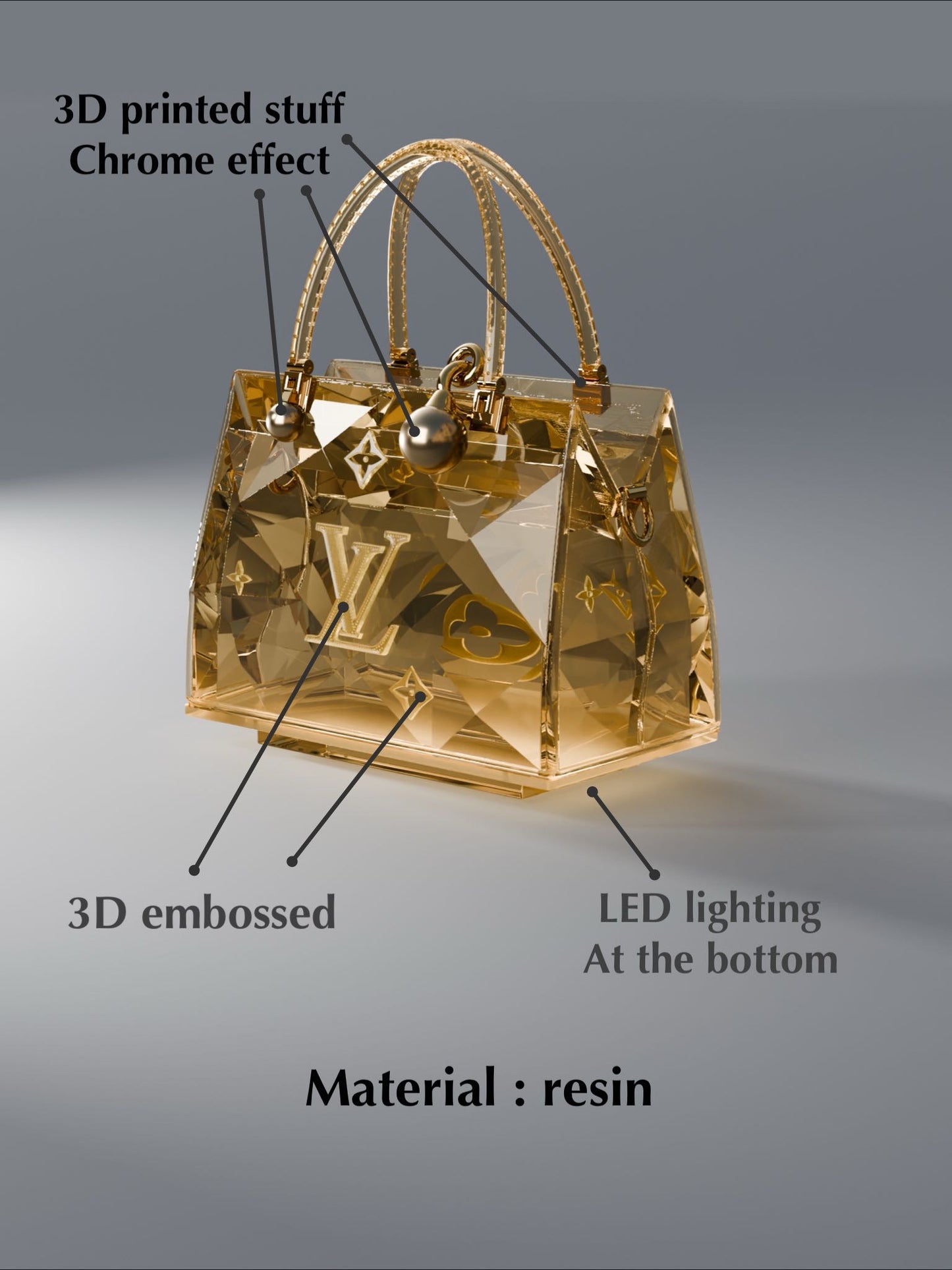 LV Handbag lamp