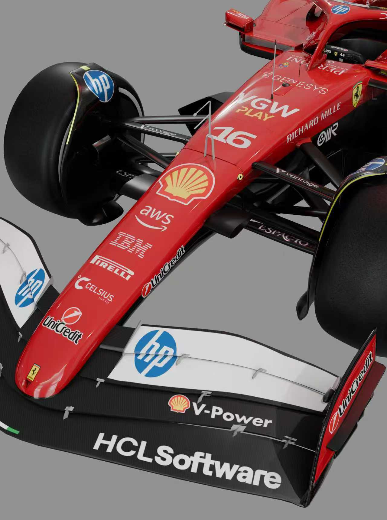 Ferrari SF25 F1 Wall Decor