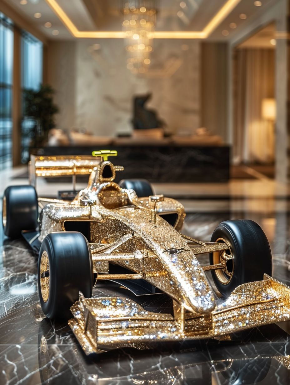 F1 Gold Crystal Decor 2