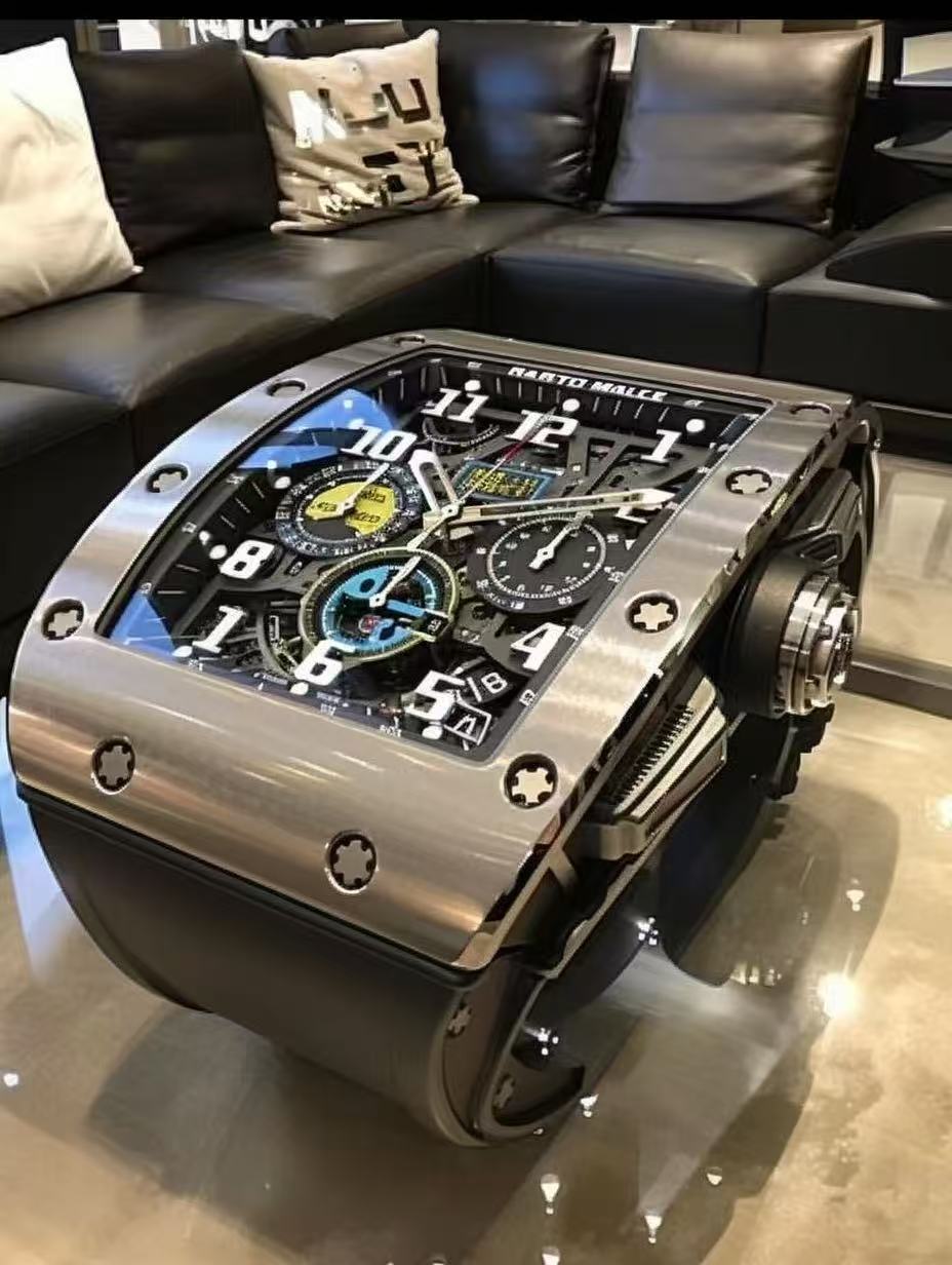 RM Silver Watch Table