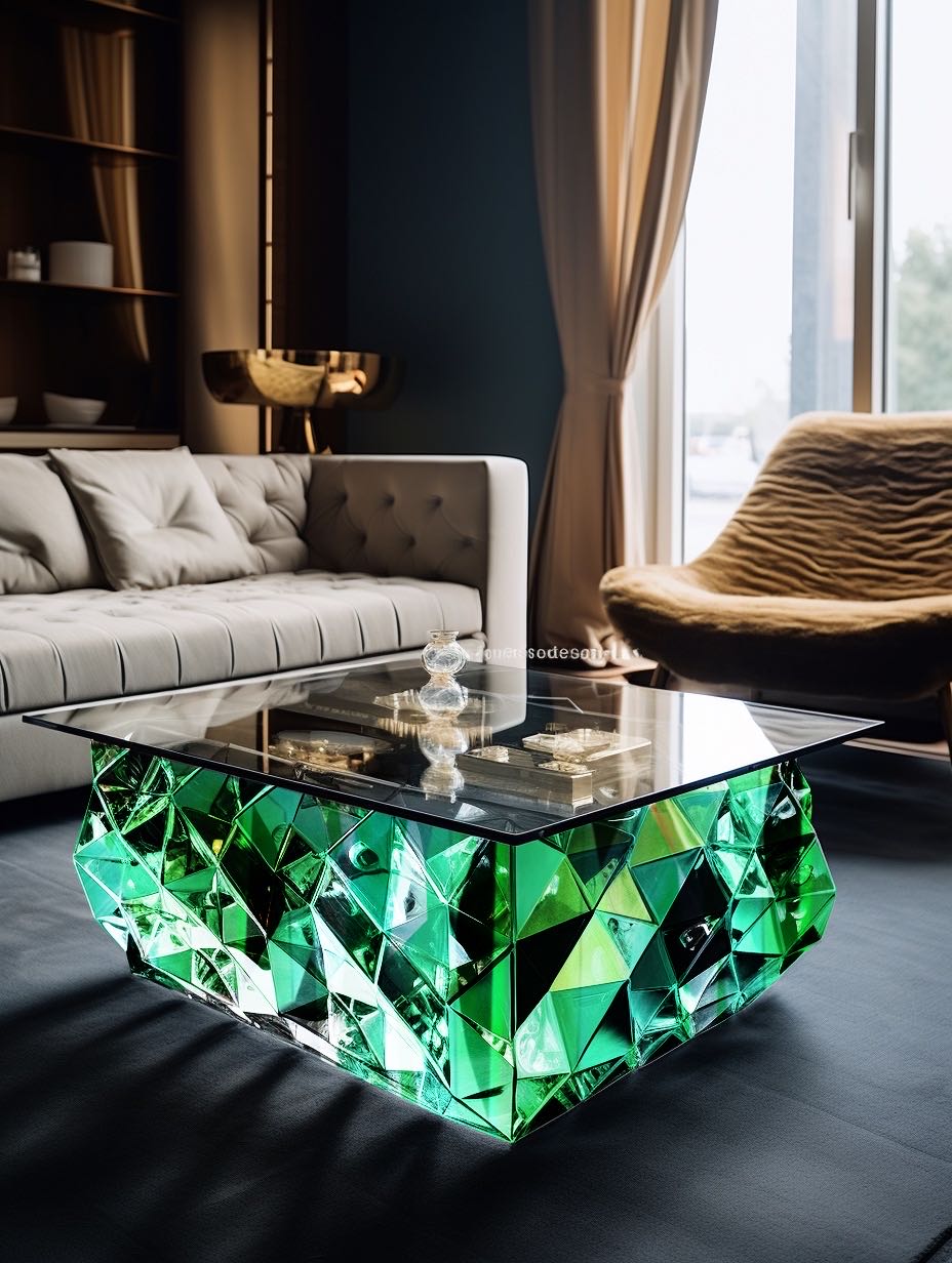 Crystal coffee table – Future came Furniture