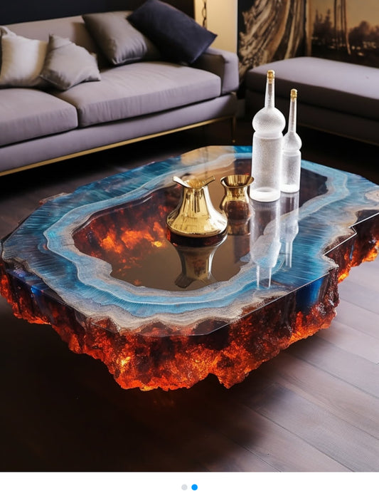 Crystal coffee table