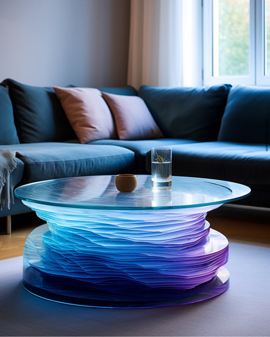 Crystal coffee table