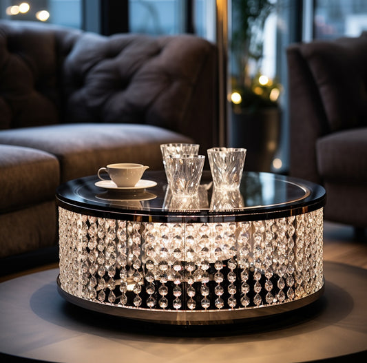 Crystal coffee table