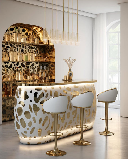 Leopard bar table