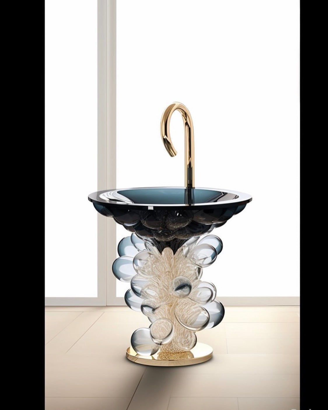 Crystal elegant sink