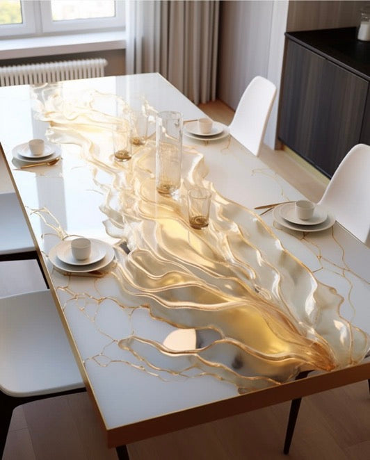 3D art crystal table