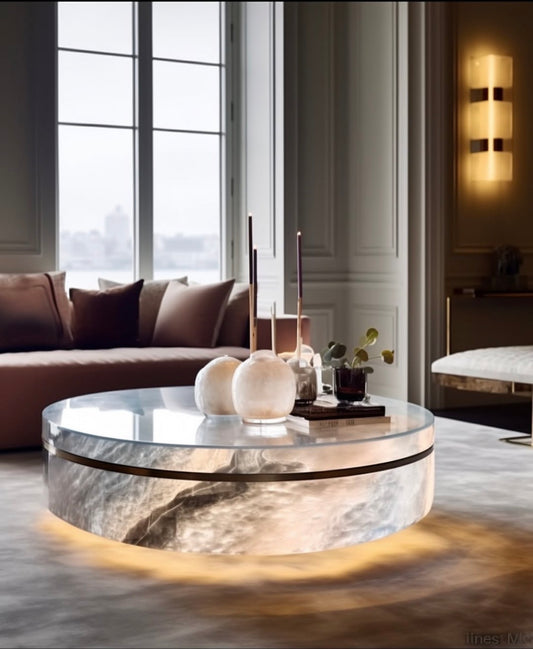 Crystal coffee table