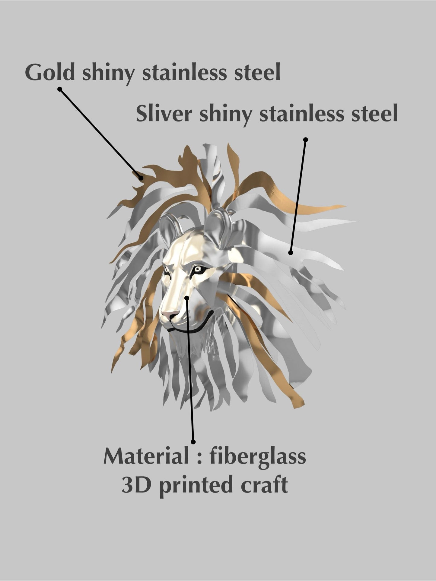 Metal lion