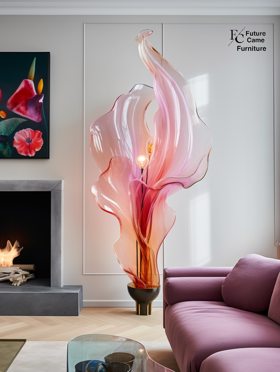 Crystal flower light