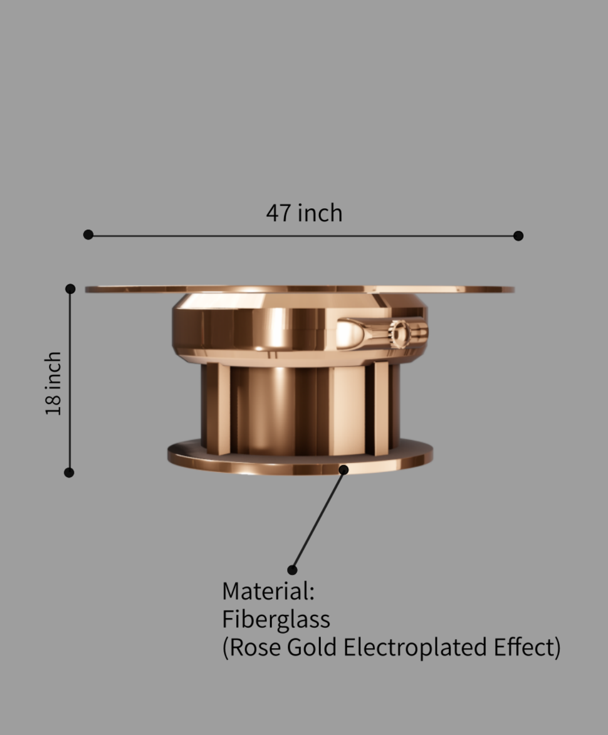 PP Rose Gold Coffee Table 2