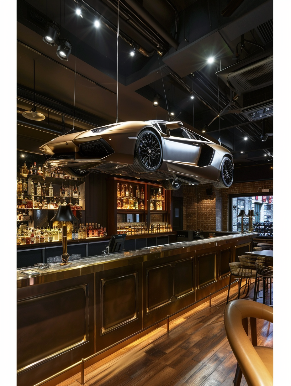 Lamborghini  Aventador Ceiling Art 3