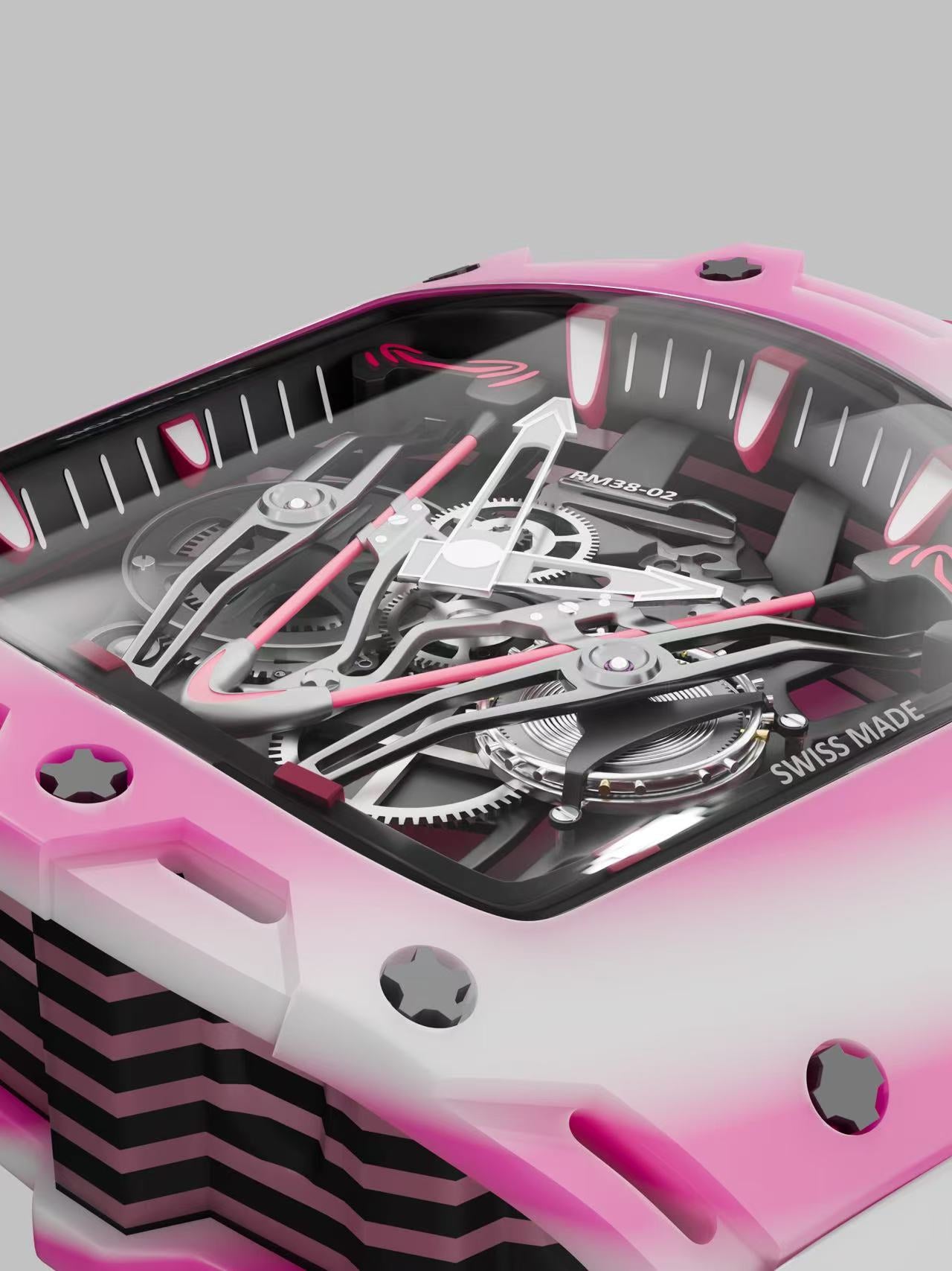 RM Pink Watch Table