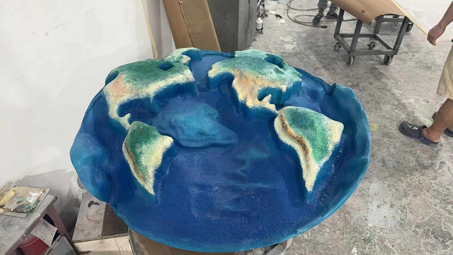 Crystal earth coffee table