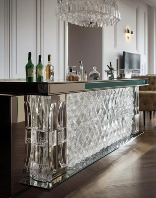 Crystal bar table
