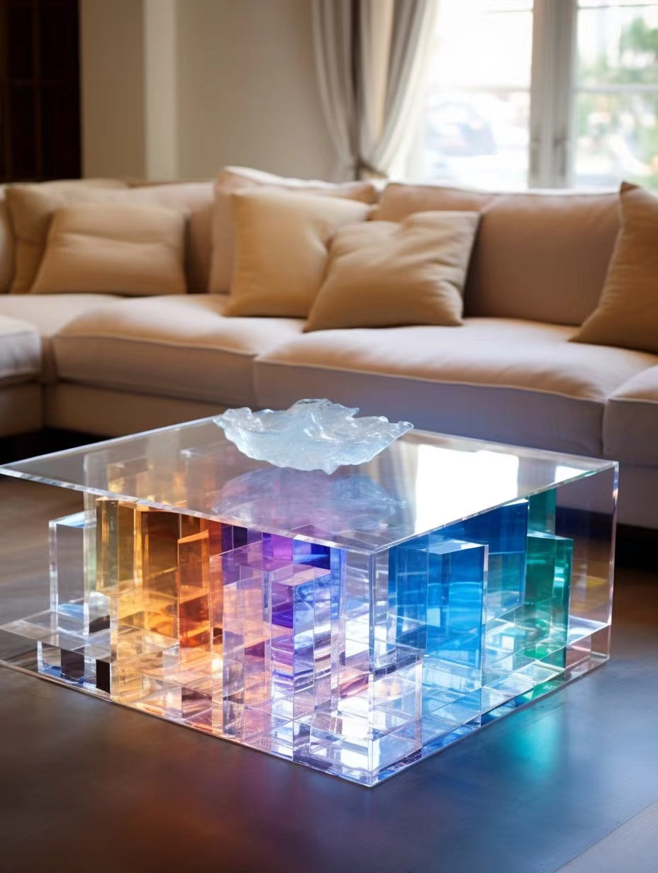 Colorful crystal coffee table – Future came Furniture