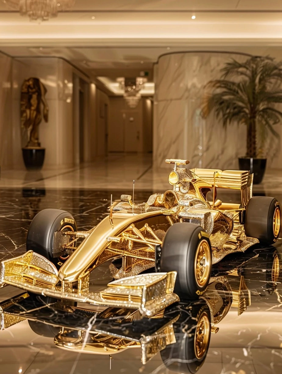 F1 Gold Crystal Decor