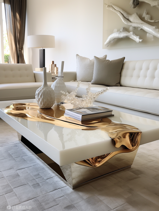 White coffee table