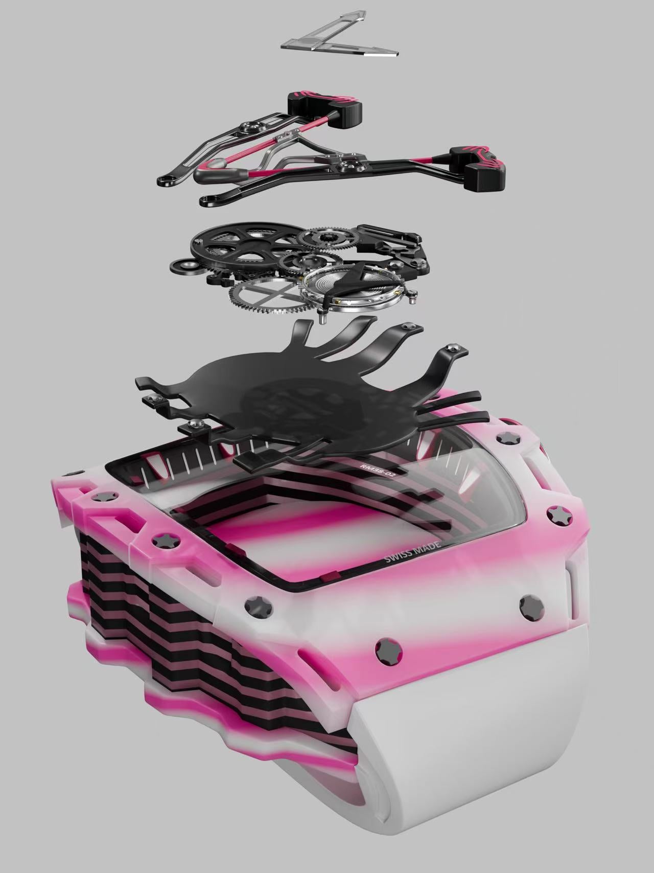RM Pink Watch Table