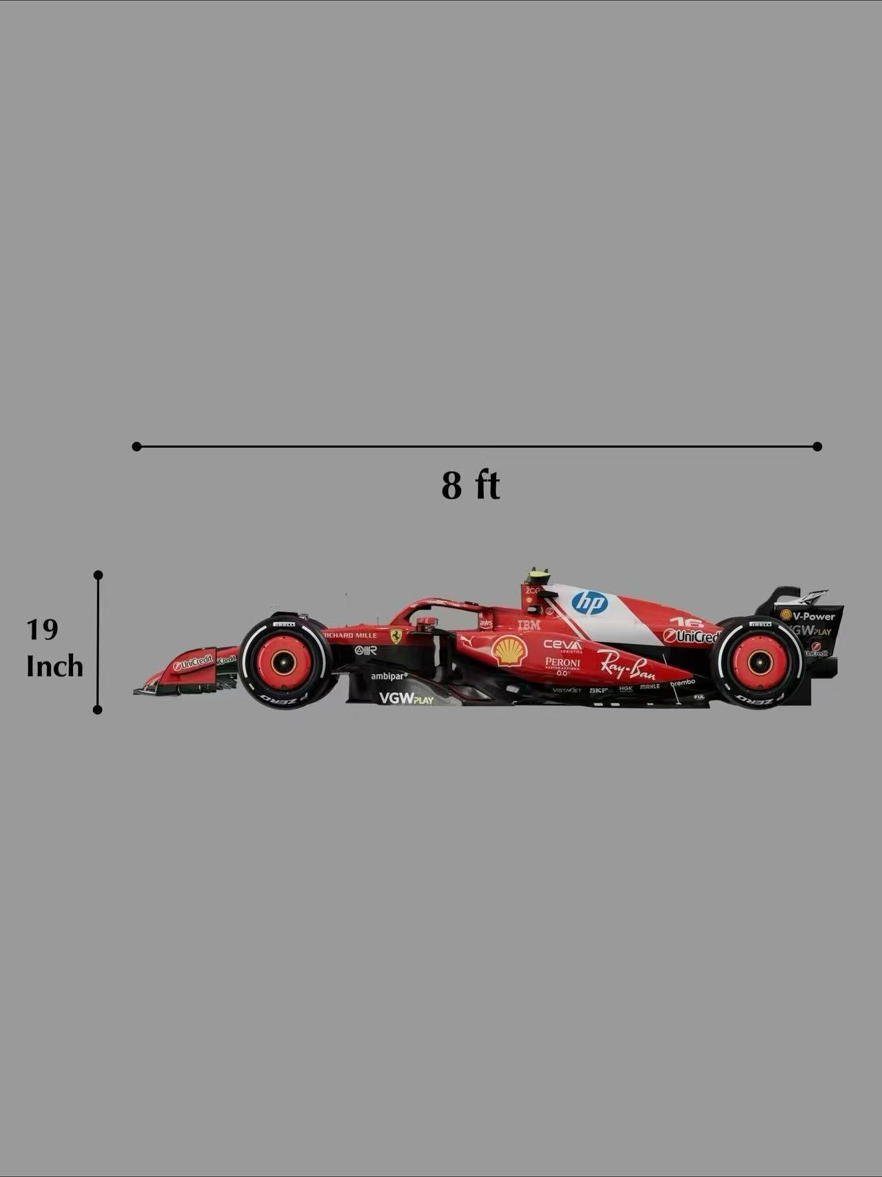 Ferrari SF25 F1 Wall Decor