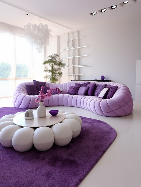 purple  sofa