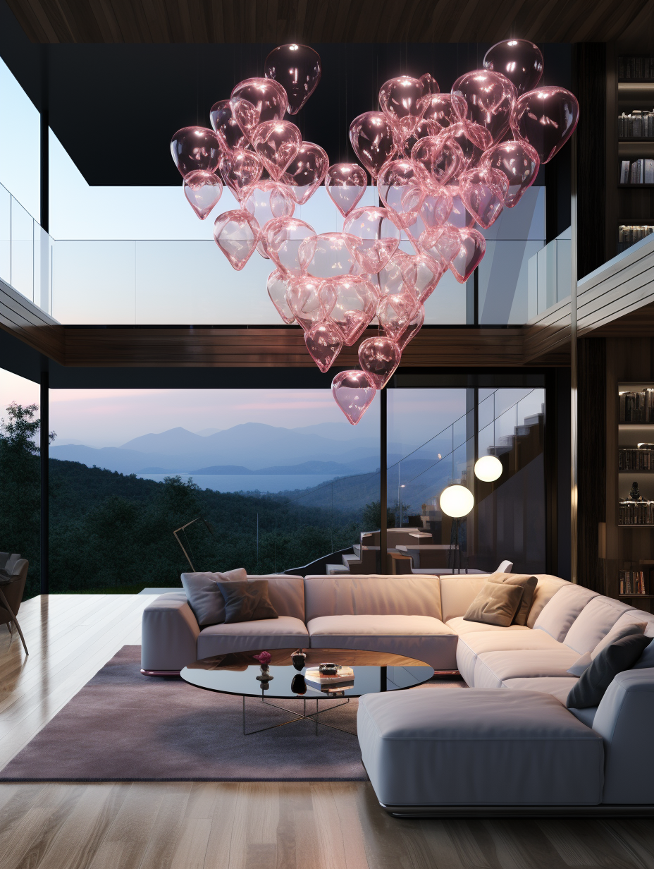 Crystal chandelier  heart 1